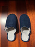 回力日系柔软情侣棉拖秋冬家居室内保暖棉鞋男款HL0006蓝色42-43码 实拍图