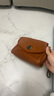 裘真信封包女链条斜挎单肩包休闲复古小包植鞣头层牛皮包包 焦糖色-小号 实拍图