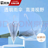 天玮伞业（Tianwei umbrella）16骨透明伞纤维骨抗风自动纯色POE伞简约纯色便捷长柄伞可定制 实拍图