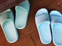 网易严选 EVA不臭脚玩趣彩虹拖鞋男女夏季浴室防滑情侣居家四季休闲 浅蓝色 42-43 男L 实拍图