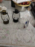 【露营灯】创意复古手提小夜灯网红迷你氛围小马灯桌面摆拍油灯 【黑色+金色】2个装 实拍图