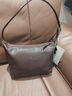 裘真【明星推荐】经典hobo包植鞣牛皮腋下通勤休闲饺子女包 咖啡色-小号 小包/大包 实拍图