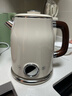 美的（Midea）艺术家电热水壶  烧水壶自动断电保温一体  1.6L大容量电热水壶 316L不锈钢恒温壶 精准控温 63-Q 实拍图