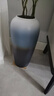 景德镇陶瓷花瓶摆件客厅插花落地高级感种花盆大复古陶罐水养中式 三色黑白灰高号【不含花】可水培 实拍图