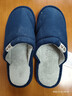 回力日系柔软情侣棉拖秋冬家居室内保暖棉鞋男款HL0006蓝色44-45码 实拍图