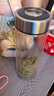 希诺（HEENOOR）双层玻璃杯高档商务办公车载水杯男家用透明泡茶杯子 345mL 实拍图