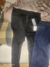 啄木鸟2025新款牛仔裤男春秋季休闲弹力男士厚款宽松直筒百搭长裤子男装 009黑灰+009蓝灰 36 实拍图