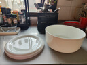 晟普微波炉加热陶瓷保鲜碗纯白骨瓷家用带盖饭盒有盖上班族蒸碗蒸蛋碗 超大号盖碗 实拍图