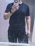 迪卡侬运动短袖T恤速干衣男轻盈透气有氧健身运动T恤男4132286黑色L 实拍图