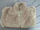 优衣库女装男装长绒摇粒绒拉链茄克/长袖外套夹克冬新款479611 30 浅米色 XS 实拍图