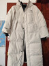鸭鸭（YAYA）王一博同款冰壳系列户外极寒羽绒服男士新款长款情侣加厚女外套 米白色【现货速发】 L /175 实拍图