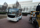 电动观光车四轮11座14座燃油封闭式全包围售楼处看房车景区点游乐场公园校内旅游览电瓶摆渡接驳车 11座敞篷顶配 实拍图