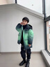G.duck小黄鸭童装男童羽绒棉服冬季儿童外套冬装加厚假两件棉衣男孩棉袄 黑色【假两件】 高品质羽绒棉 150 建议140-150cm11-12岁cm 实拍图