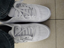 特步情侣男女板鞋小白鞋空军一号冬季革面保暖运动板鞋休闲鞋 实拍图