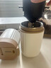 KIHAL起好【新年礼物】便携式咖啡机迷你小型研磨一体电动磨豆机户外旅行手冲咖啡随行杯 米白 实拍图