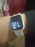 其他品牌高颜值LED手表时尚方形学生科技感超强夜光数字个性运动 白色 实拍图