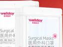 维德（WELLDAY）一次性医用外科口罩200只蓝白透气三层防花粉鼻炎防沙尘灭菌级 实拍图