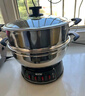 半球（PESKOE） 多功能锅多用途锅电炒锅电蒸锅电煮锅加厚食品级不锈钢电炖锅电火锅炒菜锅大功率 3L 30cm双层蒸笼款（适用3-7人） 实拍图
