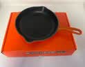 酷彩（Le Creuset）法国进口珐琅锅铸铁20/23/26cm圆形浅煎锅平底煎烤锅多功能平底锅 【1-3口之家】桔色 23cm 实拍图