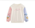 迪士尼（DISNEY）儿童女童卫衣圆领长袖宽松中大童运动上衣25春DB311AA04米白140 实拍图