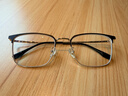 WAN XIN防蓝光眼镜框配近视镜片送男女时尚金属TK1 9051黑金 配万新1.60较薄非球面树脂镜片 实拍图