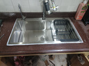 BSITN 厨房洗菜盆大单槽水槽一体盆加厚不锈钢洗碗手工盆洗菜池 BS008 实拍图