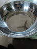 【不锈钢】和面盆厨房烘焙家用火锅盆洗菜打蛋汤锅盆醒面盆料理盆 34cm【热卖款】不锈钢和面盆 实拍图