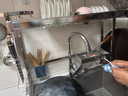 帅仕（shuaishi）厨房水槽置物架304不锈钢沥水碗碟架篮水池碗盘收纳架用具大全 【304不锈钢】全套76长单层 实拍图