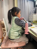 育才儿童学习椅子中小学生写字椅写作业可升降调节家用书桌椅靠背座椅 标准款升降40-52cm+脚踏 粉色 实拍图