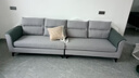 全友家居 北欧简约一字沙发客厅小户型布艺沙发脚凳四人位沙发直排式 实拍图