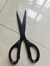 得力(deli)210mm黑刃防锈剪刀  办公家用生活手工剪纸刀 办公用品 黑色6010-S 实拍图