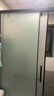 定制一字形淋浴房干湿分离浴室隔断卫生间推拉门钢化玻璃移门 一固一移 定制尺寸/平方价 实拍图
