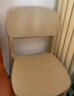 餐椅塑料椅子办公凳靠背休闲椅家用书桌椅卧室化妆椅简易小椅子 卡其色-四腿餐椅【加固标准款】 实拍图
