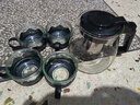 【京东物流】茶壶套装整套茶具大容量玻璃茶杯带滤网耐高温泡茶具 1000ML一壶+四杯套装【无茶盘】 实拍图