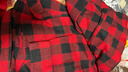 优衣库童装男童女童法兰绒格子衬衫长袖衬衣红色薄外套上衣482995 16 红色 140 实拍图