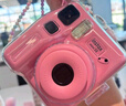 富士instax miniSE 一次成像拍立得相机 旅行 智能 拍照 礼物 粉色 套餐2：官配内容+白边20张+SE硅胶套 实拍图