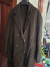 伯爵卓尔高端全羊毛双面呢大衣100%男士2025秋冬季新款中长款通勤男装外套 巧克力软糖（中长款） 【无内胆-新批次】 XL (180) 实拍图