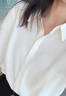 伊芙丽（eifini）蒋欣代言【十年销冠】不易皱简约职业必入衬衫女春秋通勤白色上衣 本白色 L 110-125斤 实拍图