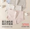 浪莎内裤女高腰纯棉收腹抗菌底裤4条大码无痕收小肚子提臀女士内裤 实拍图