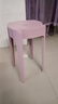 树浩家用塑料加厚凳子可叠放餐椅网红风车餐桌椅子现代简约餐厅书桌用 L.HF升级加强PP材料30cm面-粉色 实拍图