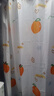 桂枫浴帘 优质涤纶加厚免打孔浴室防水隔断帘 橘子款150*180cm带挂环 实拍图