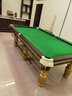 （大理石包安装）台球桌标准中式八球俱乐部台球厅大理石家用黑八 8尺 木库高配4.0花岗石 实拍图