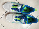 特步【氢风5.0】童鞋儿童跑鞋小中大童网革透气缓震旋钮扣运动跑鞋 帆白/普鲁士蓝 【四季密网】 37 实拍图