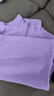 探拓（TECTOP）抓绒衣 户外加厚保暖女抓绒衣纯色立领半开衫柔软舒适抓绒衣 WZRY034 女款丁香紫 S 实拍图