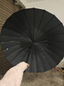 美度长柄雨伞大号加固加厚结实抗风伞男士手动长把直柄雨伞黑M5003 实拍图