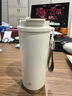 京东京造保温杯双饮口咖啡杯【陶瓷内胆-316不锈钢】 500ML白金色 实拍图