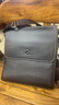 萨奇袋鼠（SAQIDAISHU）男士单肩包商务公文包时尚斜挎包通勤男包小背包休闲新款竖款挂包 棕色 实拍图