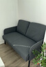 宜家（IKEA）GLOSTAD鲁斯达双人沙发高腿高脚欧式简约深灰色侘寂风 深灰色双人 实拍图