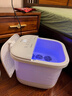奥克斯泡脚桶按摩加热全自动足浴盆恒温电动洗脚桶足疗盆家用高深桶送爸爸妈妈父母长辈亲生日礼物礼品 【升级款】仿真鹅卵石指压+三段分区按摩+智能定时 实拍图