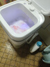 YANGZI扬子迷你洗衣机全自动小型内衣内裤懒人洗衣机洗脱一体学生宿舍儿童婴儿洗袜子机带脱水租房半自动 白7.5KG【洗脱两用+蓝光+强力洁净】 实拍图